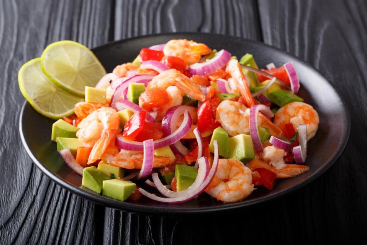 Shrimp avocado salad