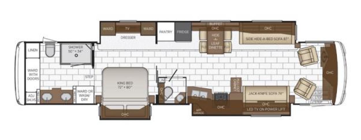 2022 Newmar Ventana 4369 Floorplan