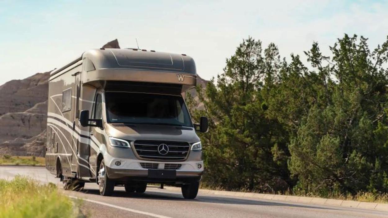 Exterior view of the 2023 Winnebago Navion RV