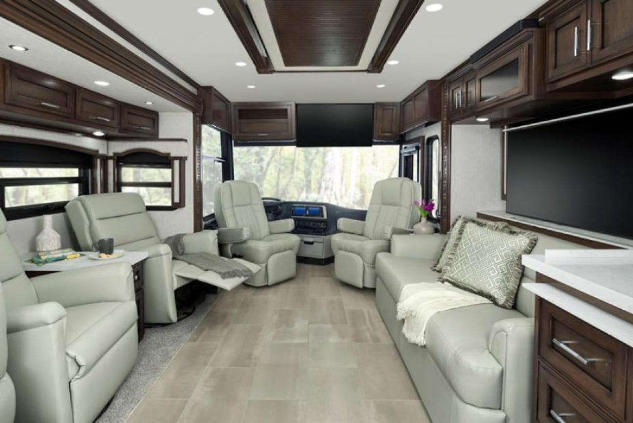 Seating inside the 2022 Newmar Ventana