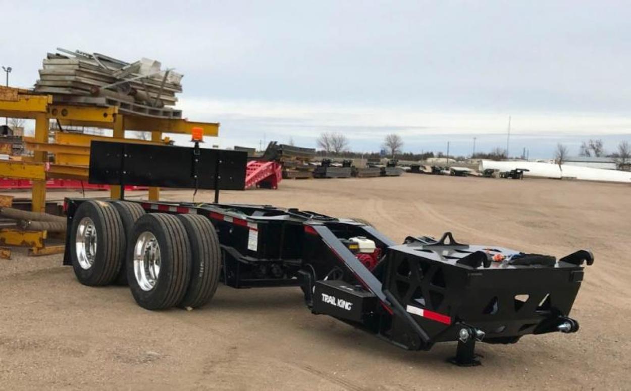 Flip axle trailer