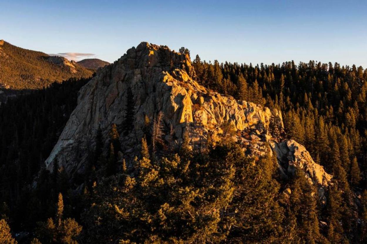 Mountain range in Golden Gate Park in Colorado