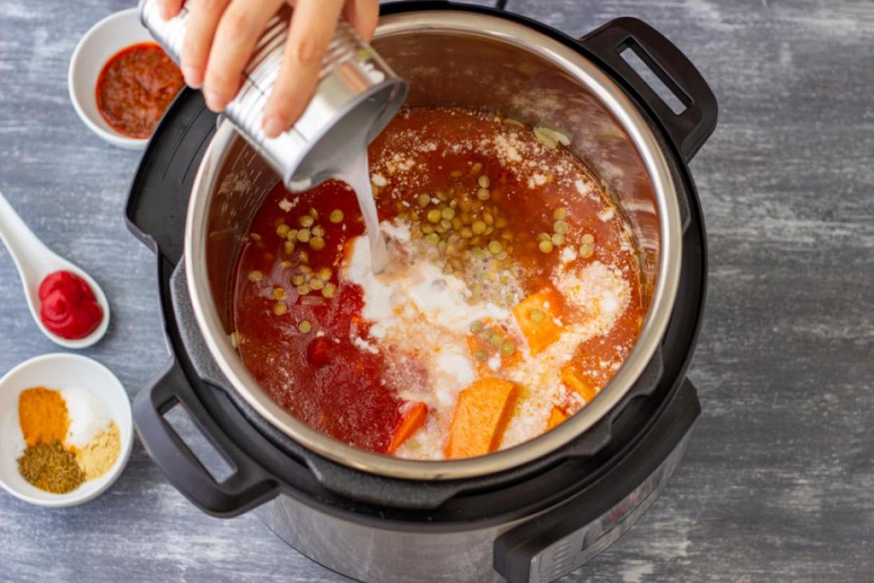 Cooking in a pressure cooker