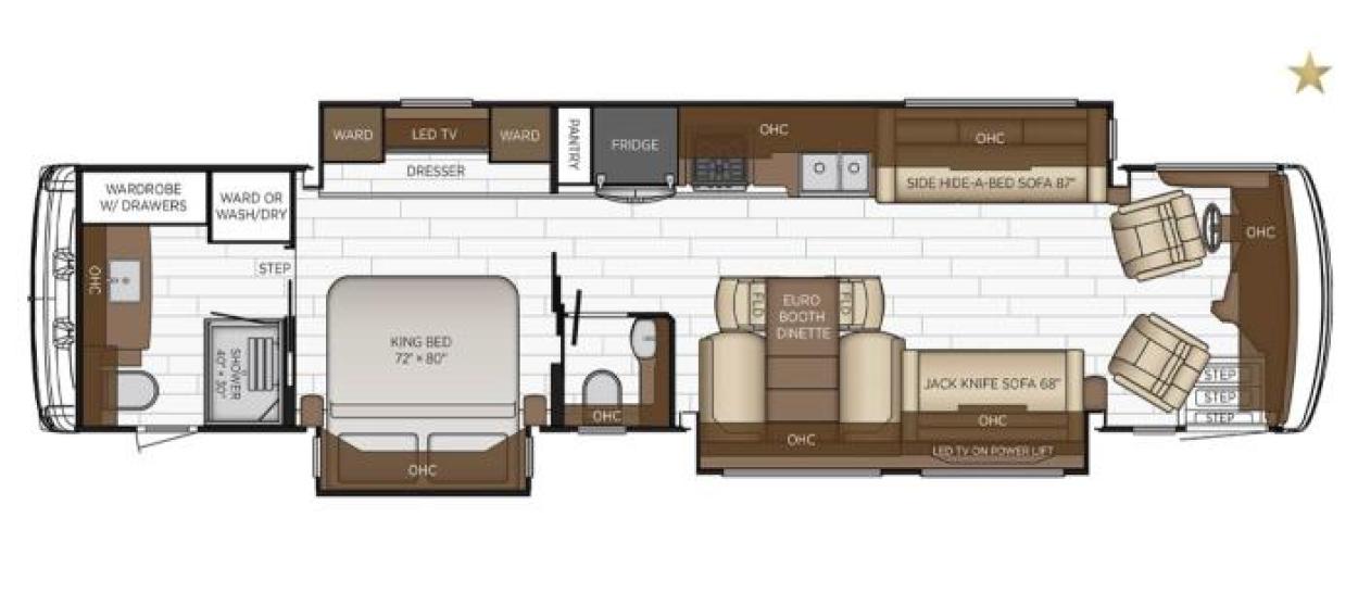 2023 Newmar Dutch Star 4071 Floorplan