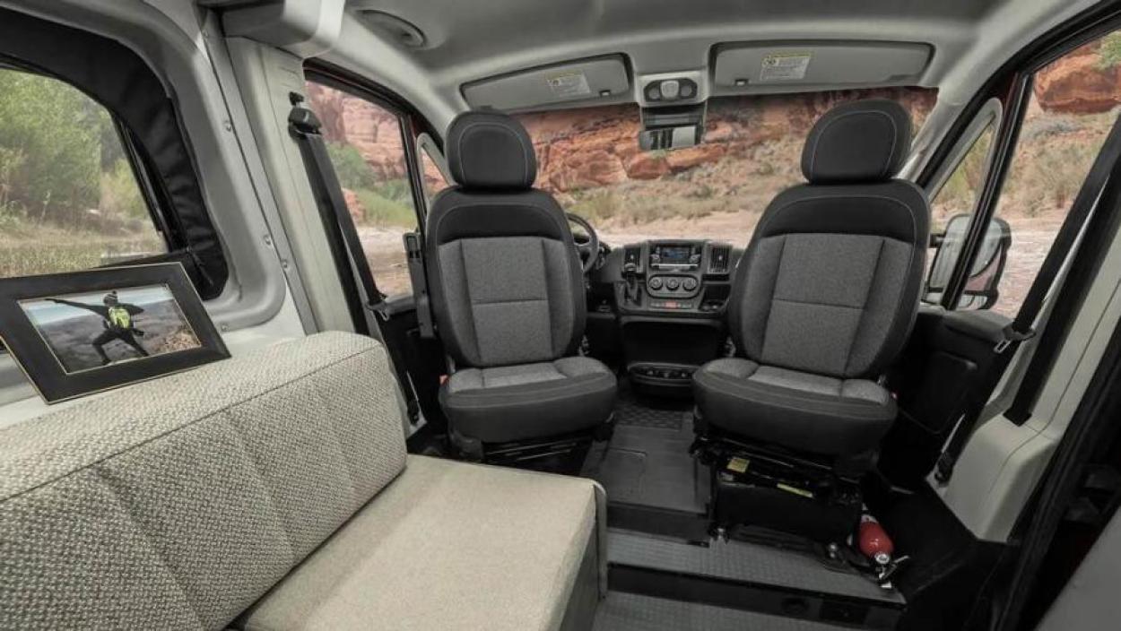 Driver's Compartment inside the Winnebago Solis