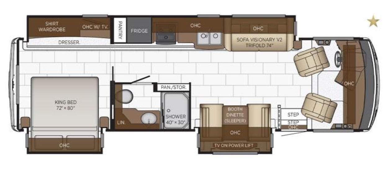 2023 Newmar Bay Star 3225 Floorplan