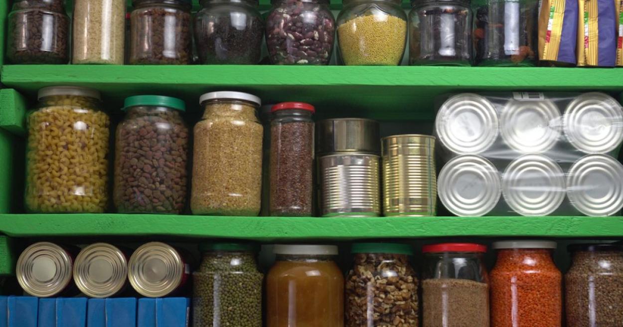 Well-stocked pantry