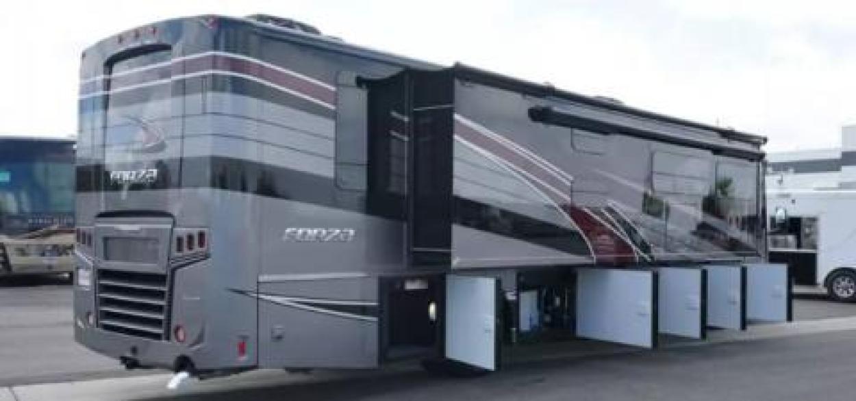 Cargo areas on a Class A RV