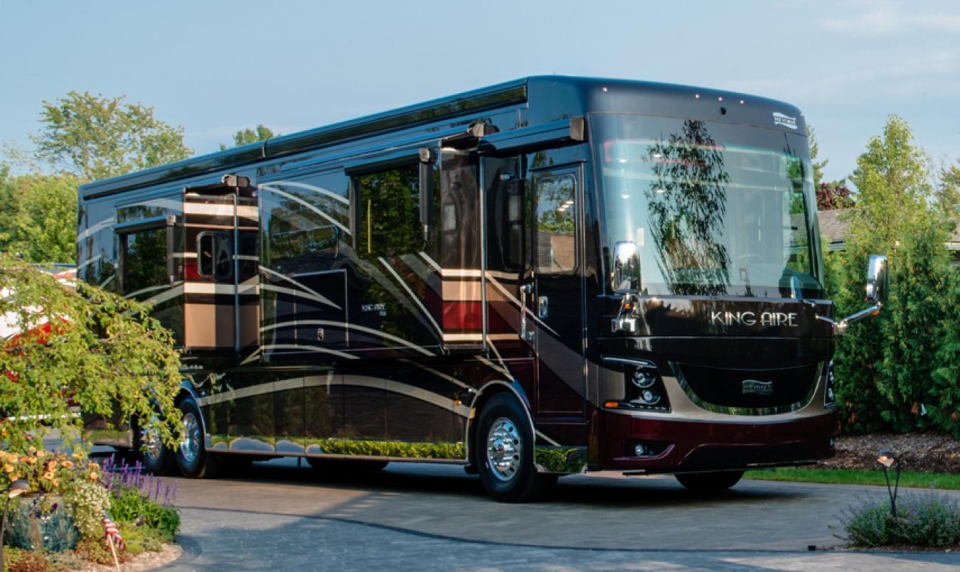 Exterior of a Newmar RV