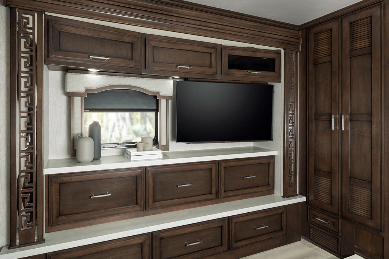 Dresser inside of a 2022 Newmar Ventana RV