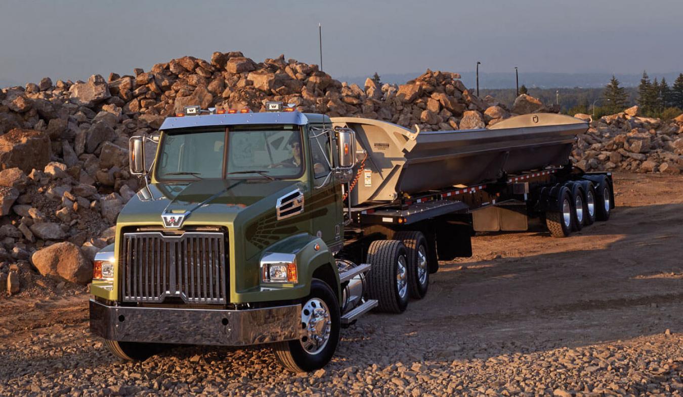 Western Star Truck in a Rock Quarry