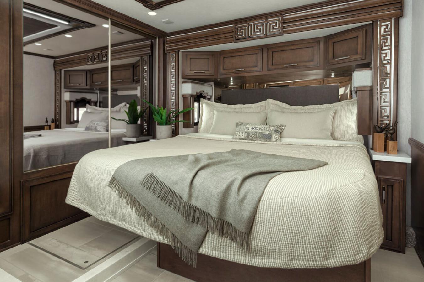 Bedroom inside of a 2022 Newmar Ventana RV