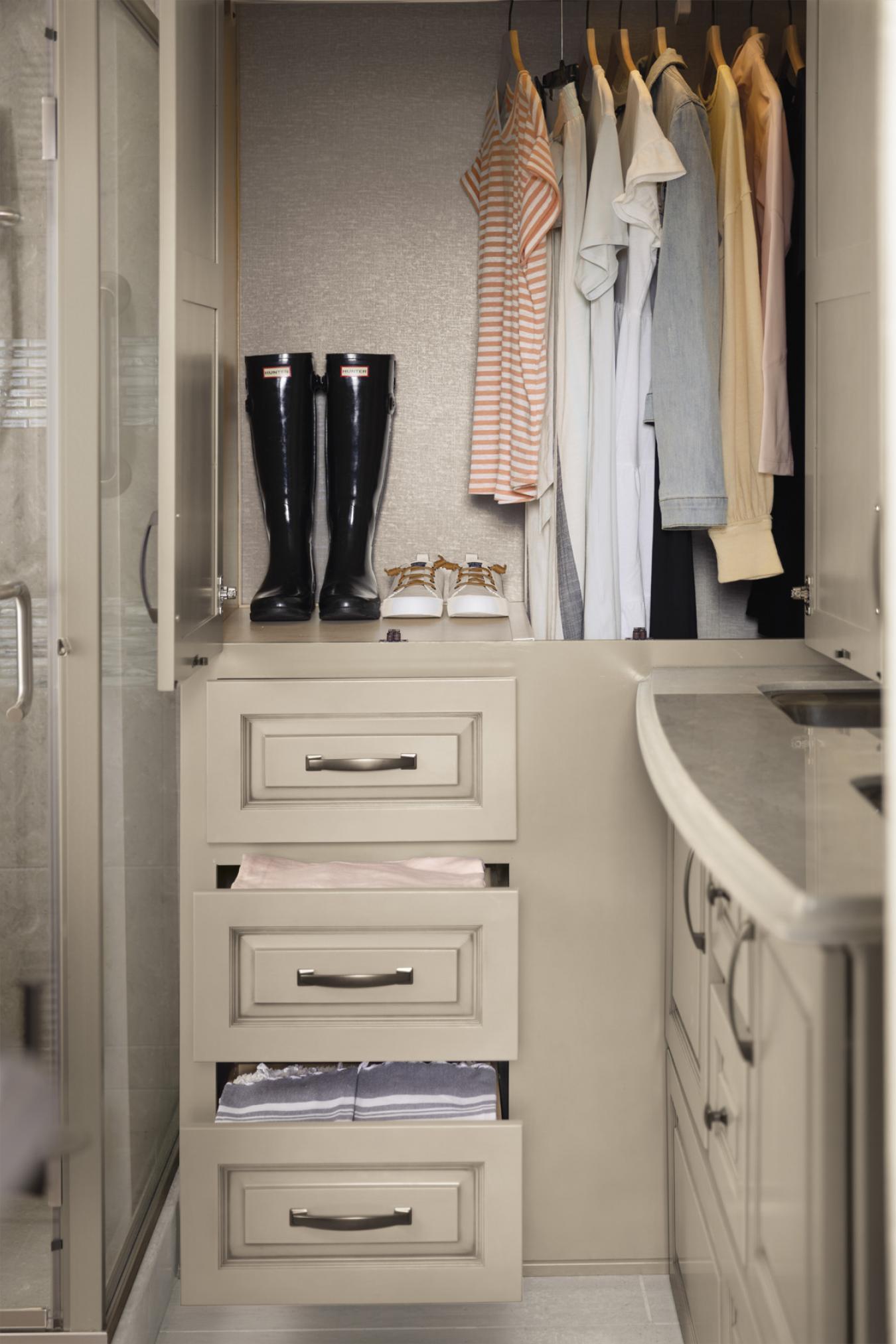 Closet with storage