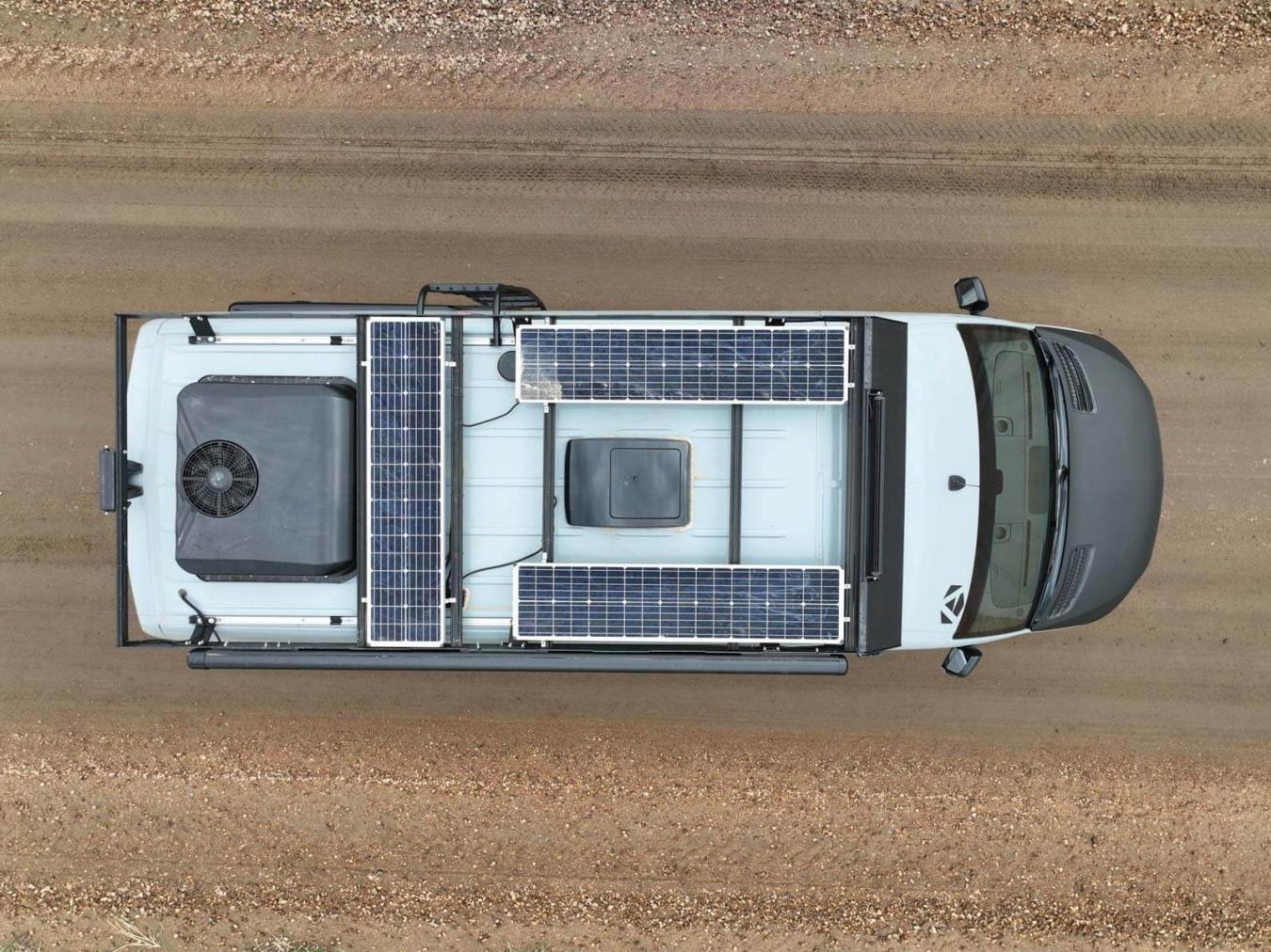 Aerial roof view of a 2022 Antero Kakadu RV