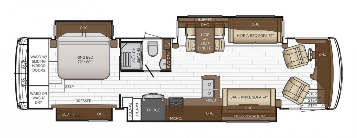 2023 Newmar Dutch Star 3717 RV Floorplan