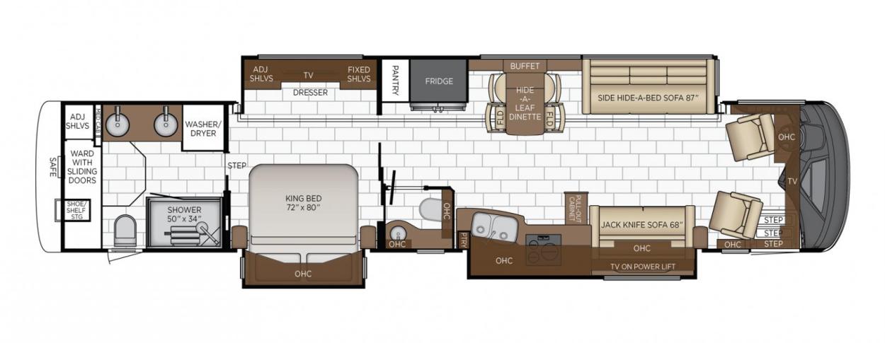 2024 Newmar Essex 4551 RV Floorplan