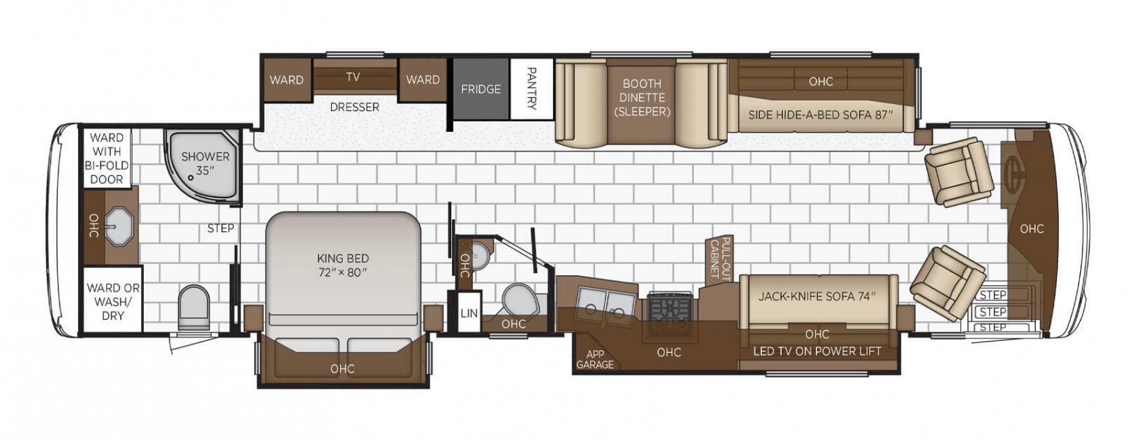 2022 Newmar Ventana 4037 Floorplan