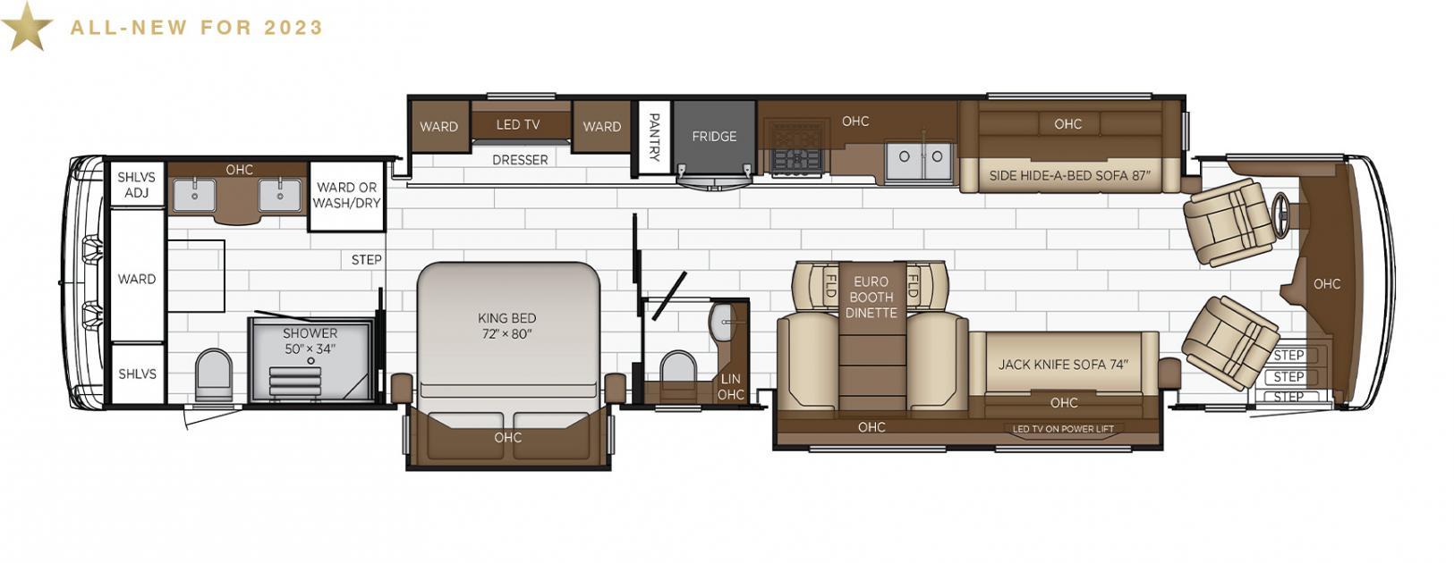 2023 Newmar Dutch Star 4370 Floorplan