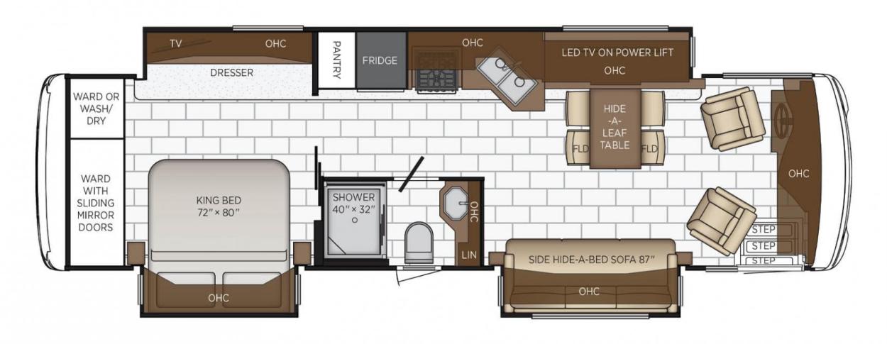 2022 Newmar Ventana 3407 RV Floorplan