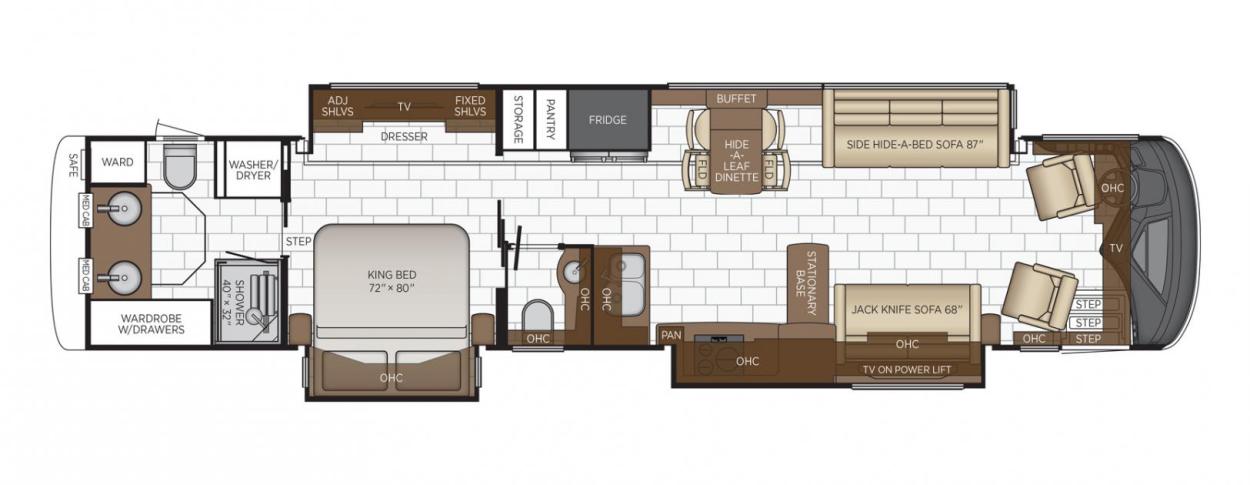 2024 Newmar Essex 4569 RV Floorplan