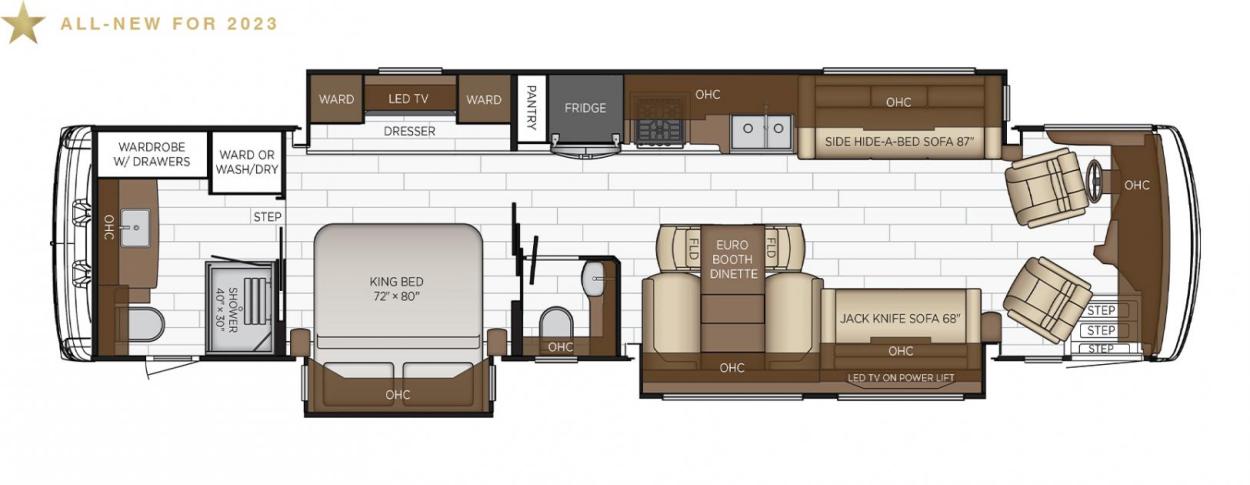 2023 Newmar Dutch Star 4071 Floorplan