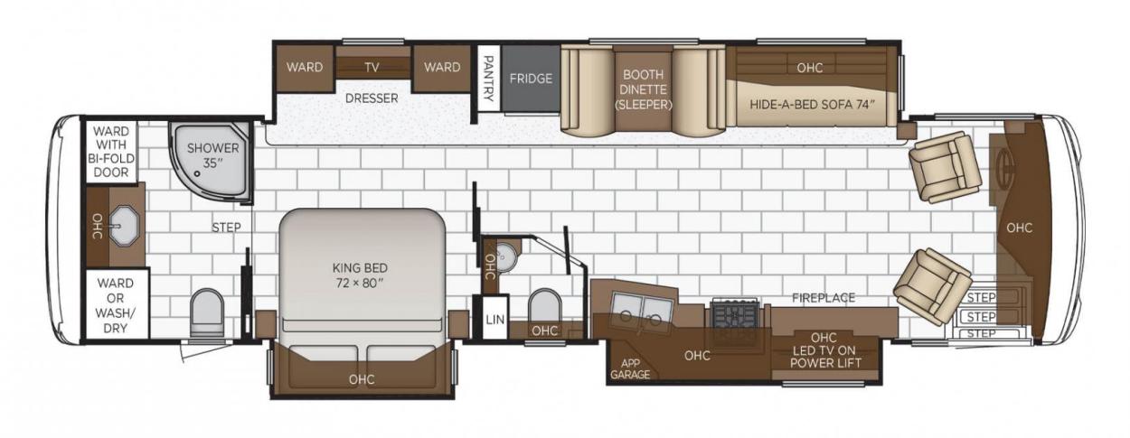 2022 Newmar Ventana 3709 RV Floorplan