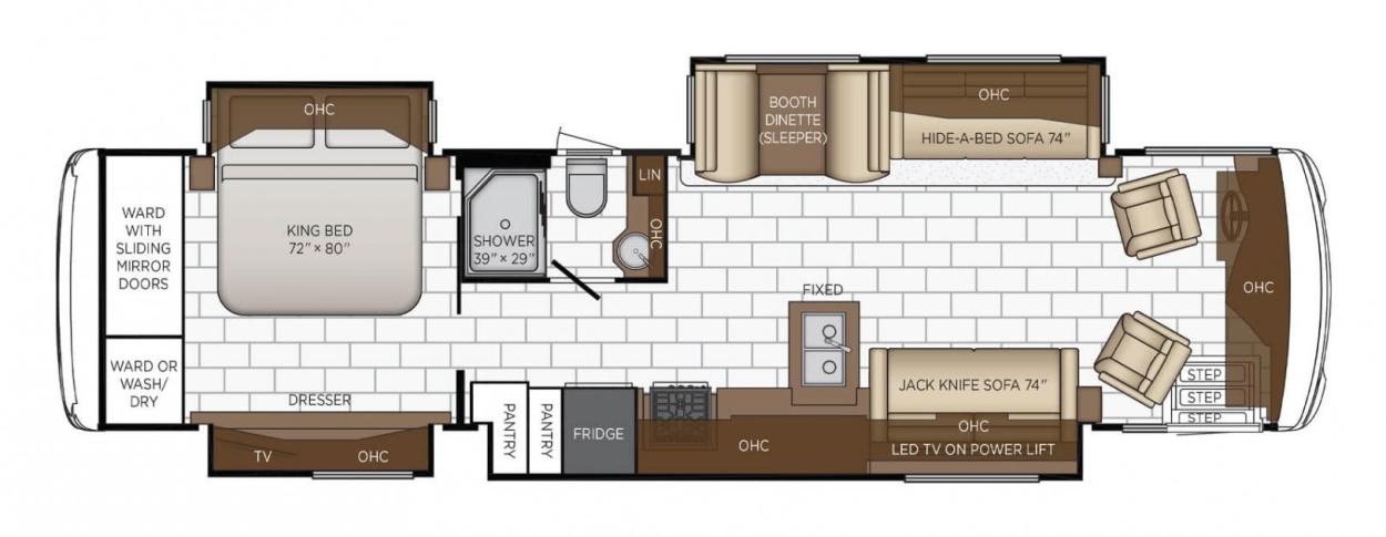 2022 Newmar Ventana 3717 RV Floorplan