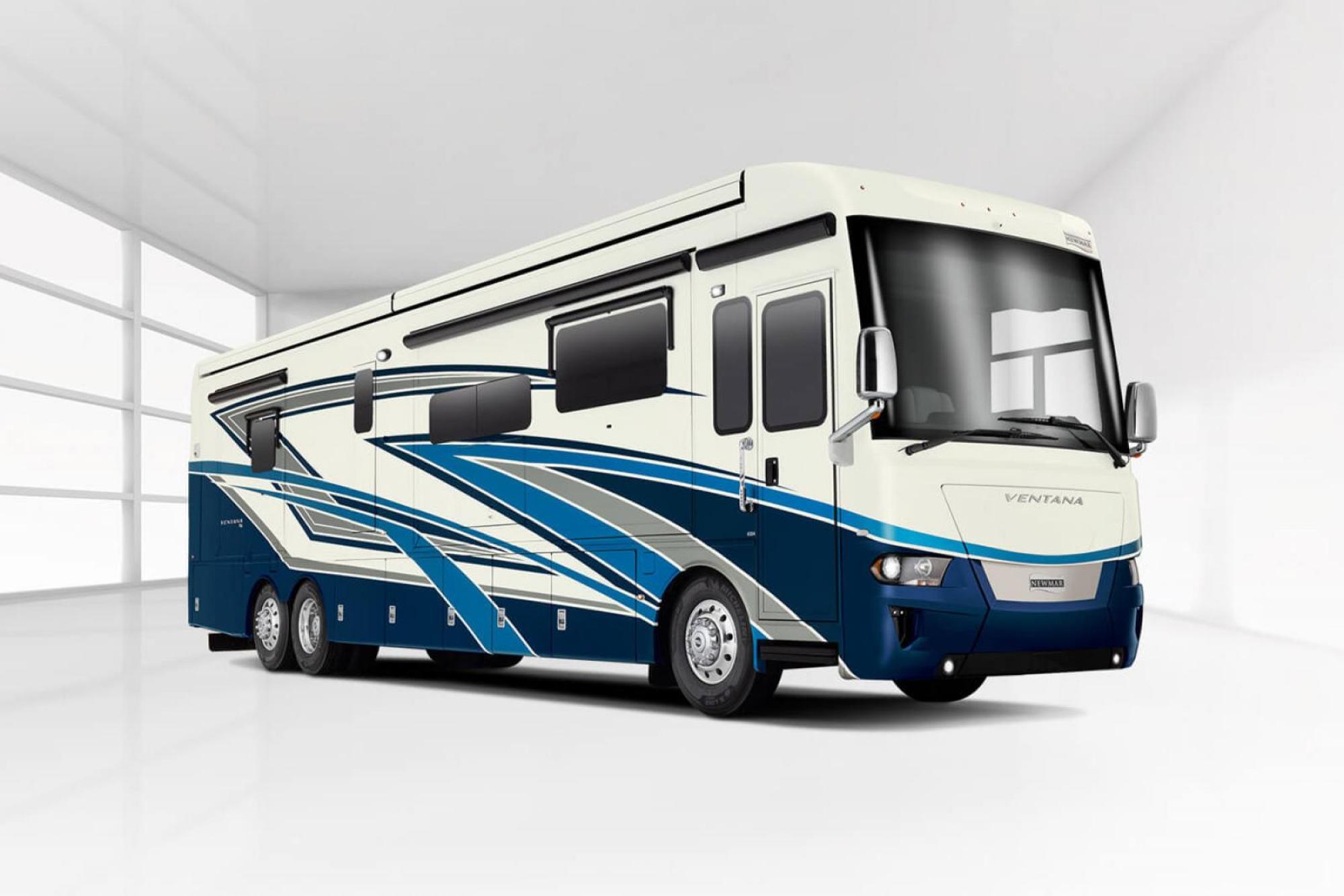 Exterior shot of a Newmar Ventana RV